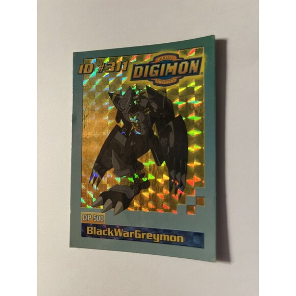Digimon Promo Card - BLACKWARGREYMON ID #311 - Holo Foil - 1999 Vintage - Picture 3 of 3